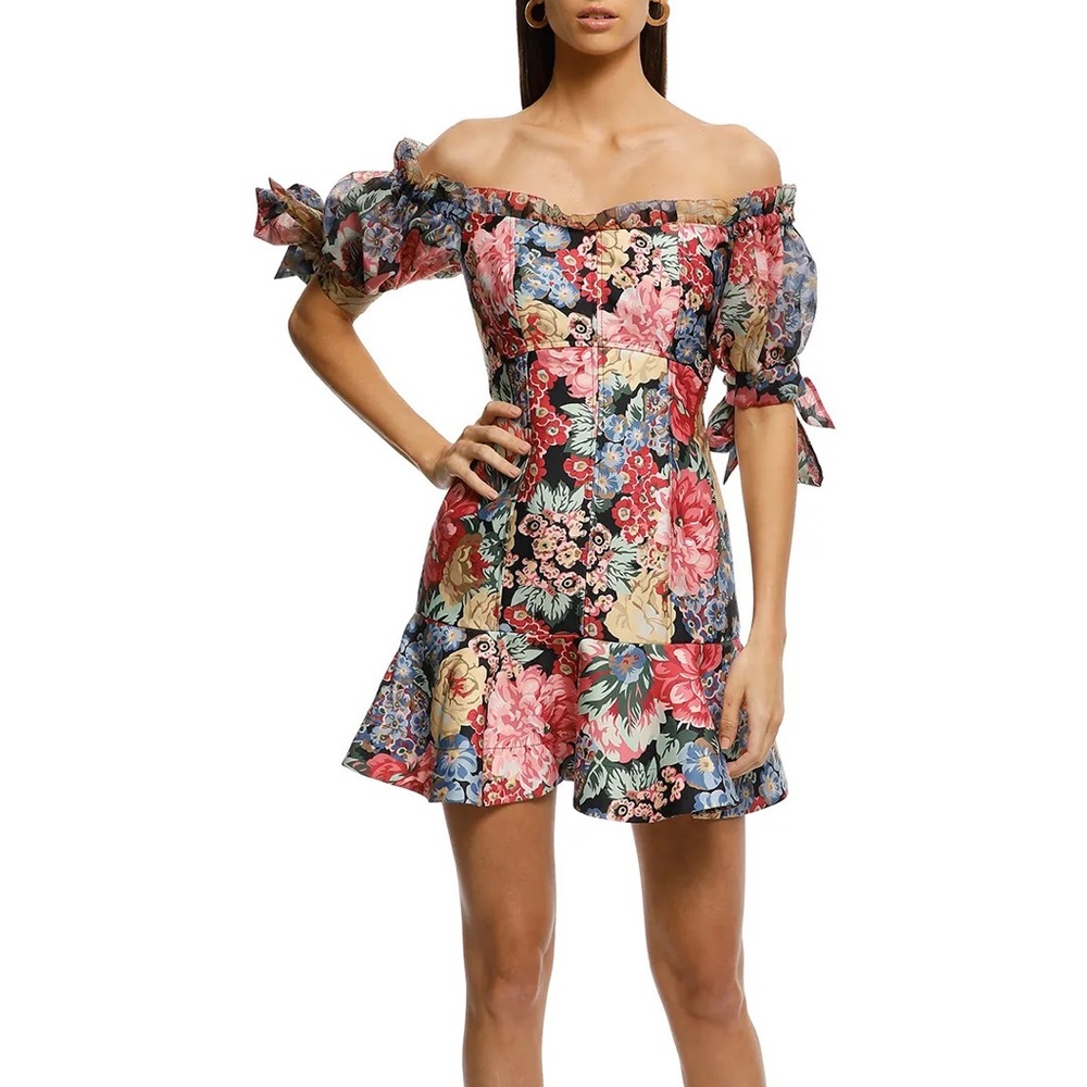 Keepsake Runaway Off-The-Shoulder Mini Dress